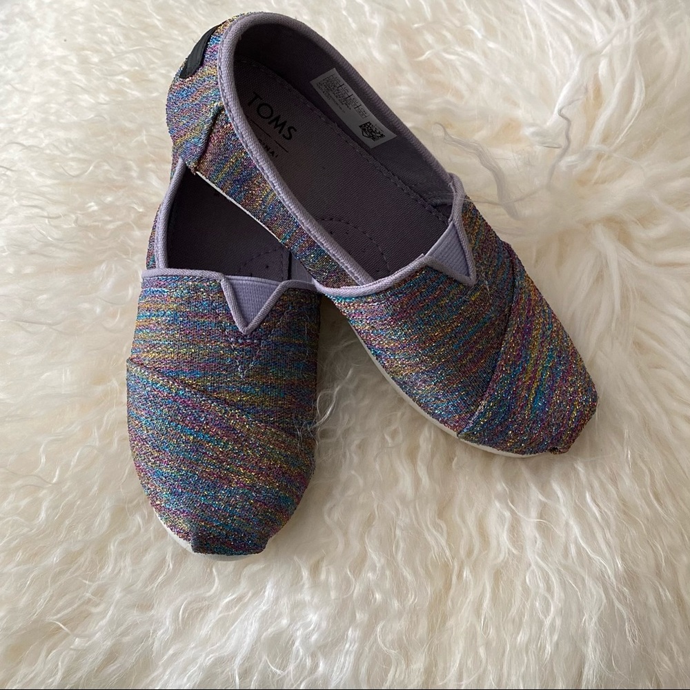 Rainbow Toms slip ons.